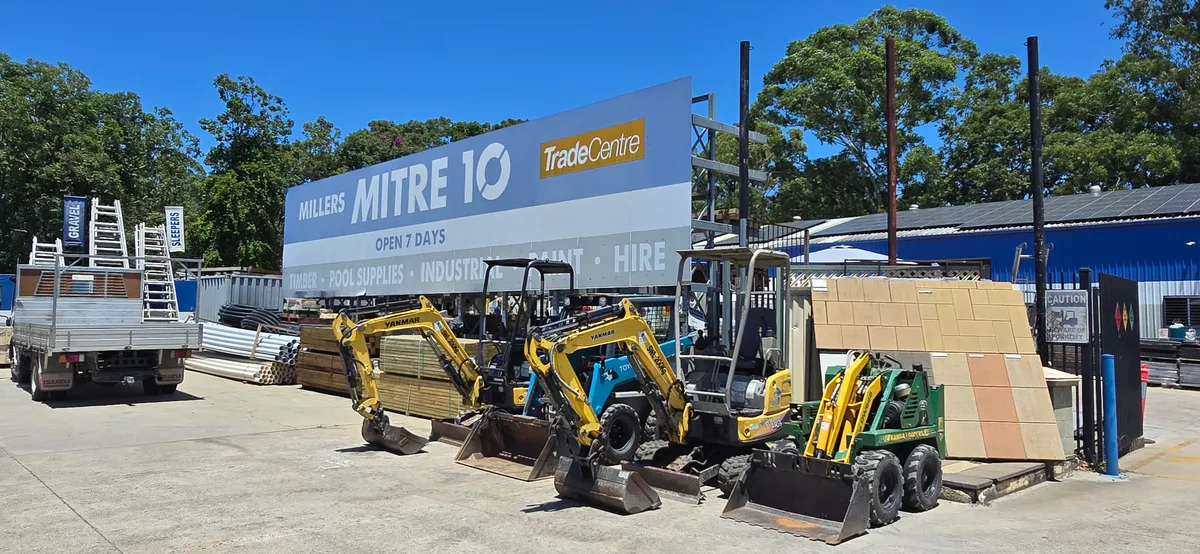 Hire equipment counter and yard