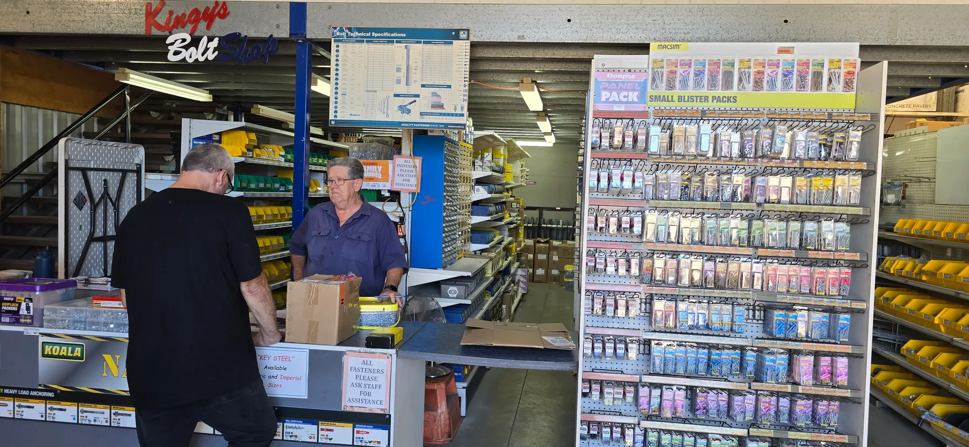 Fastener and bolt counter