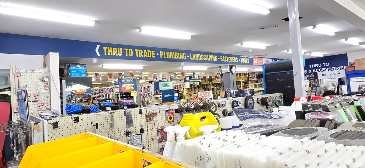 Stocked hardware aisles